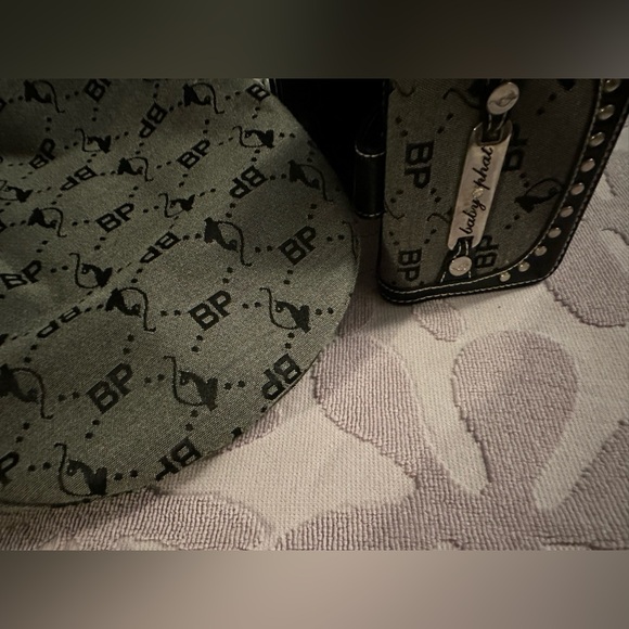Vintage Baby Phat Iconic Cat Studded Ivy Cap Hat & Wallet Set - Picture 1 of 15